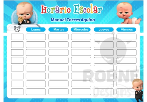 Jefe The Boss Baby Horario Escolar